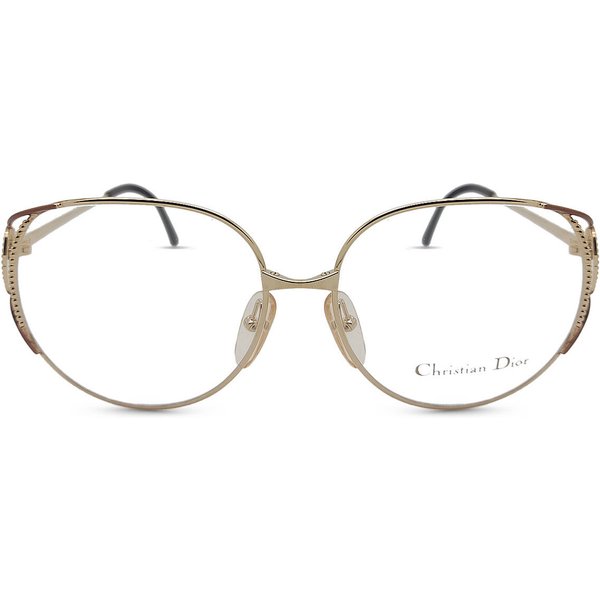 Dior Vintage Dior 2788 041 Women’s Eyeglasses Gold Size 58 - Blue Light Block Available