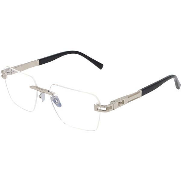 Henry Jullien 808 XST01 Men's Eyeglasses Silver Size 55 - Blue Light Block Available