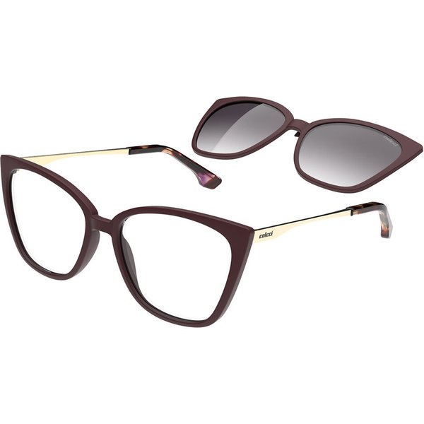 Colcci Bandy 4 with Clip-on C6188C4157 サングラス - 女性用 - バーガンディ