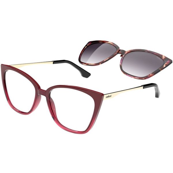 Colcci Bandy 4 with Clip-on C6188C8657 サングラス - 女性用 - バーガンディ