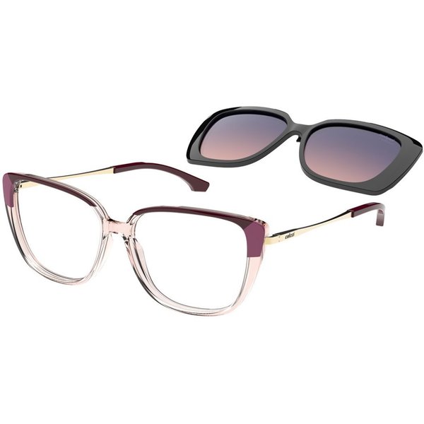 Colcci Bandy 5 with Clip-on C6210BC555 Women’s Eyeglasses Pink Size 55 - Blue Light Block Available