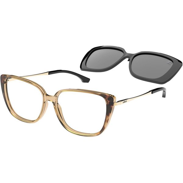 Colcci Bandy 5 with Clip-on C6210J8555 Women’s Eyeglasses Brown Size 55 - Blue Light Block Available