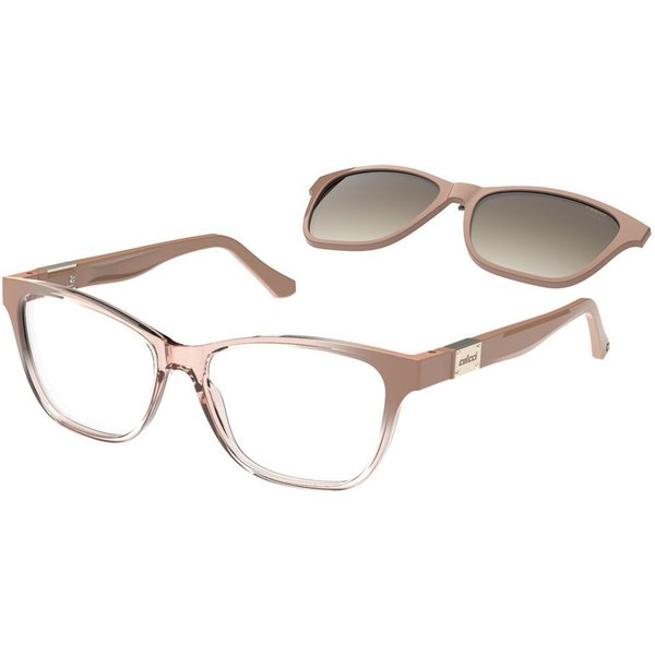 Colcci Bandy 7 with Clip-on C6242BC754 Women’s Eyeglasses Brown Size 54 - Blue Light Block Available