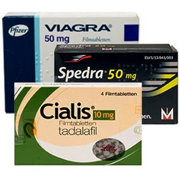 Viagra 50mg, Cialis 10mg, Spedra 100mg - je 4 Tabletten 12 St. (3x4 St.)