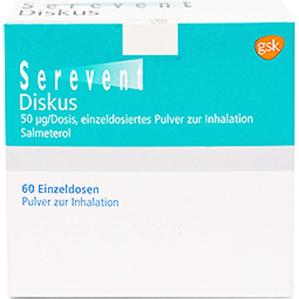 Serevent Diskus 50 mcg 3 Inhalatoren (180 Dosis)