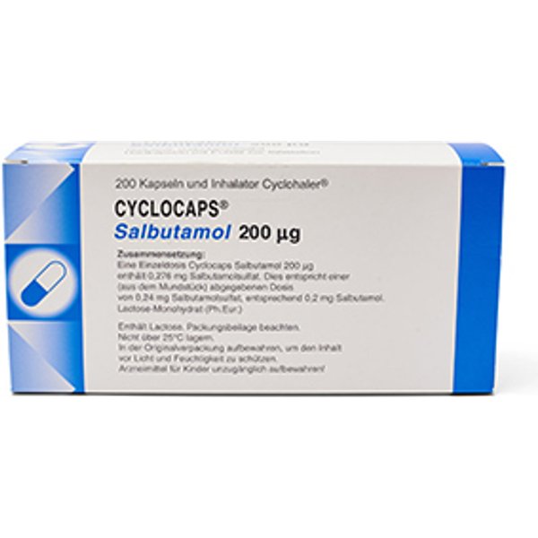 Cyclocaps Salbutamol 400 mcg 1 Inhalator + 60 Kapseln