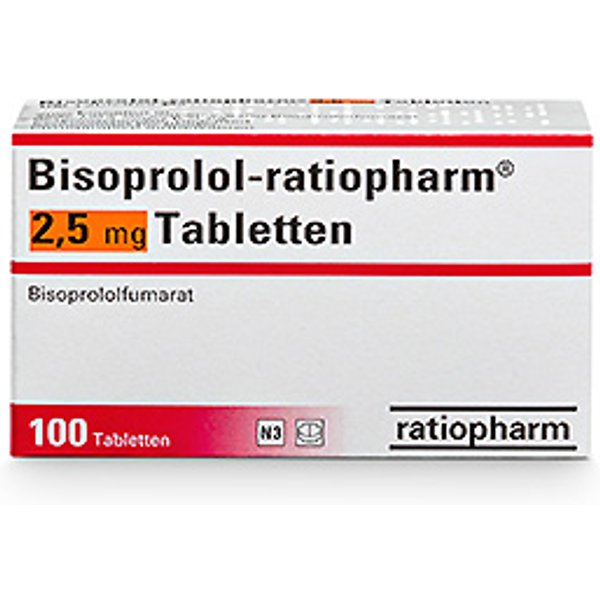 Bisoprolol Ratiopharm 1.25 mg 100 St.