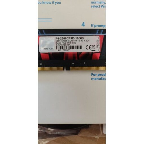 G.Skill Aegis 16 Go (2x8Go) DDR4 2666 MHz CL19