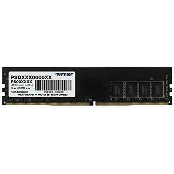 Patriot RAM Patriot D4 2666 32GB C22 Signature HS (1 x 32GB, 2666 MHz, RAM DDR4, U-DIMM), Mémoire vive, Noir