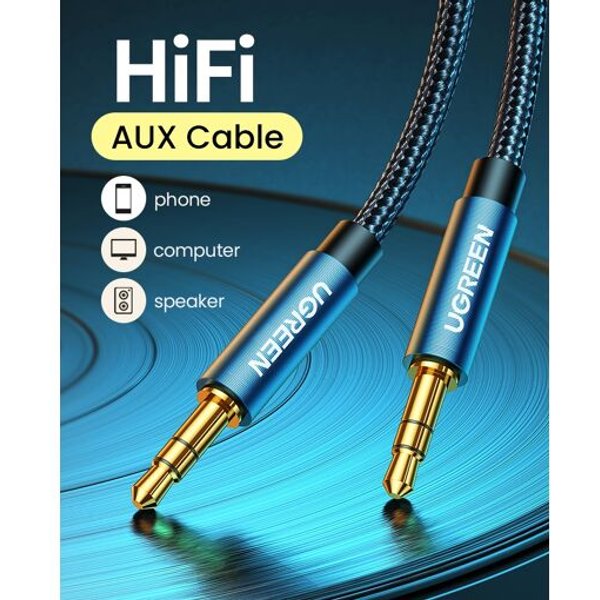 Ugreen 10688 câble audio 3 m 3,5mm Bleu