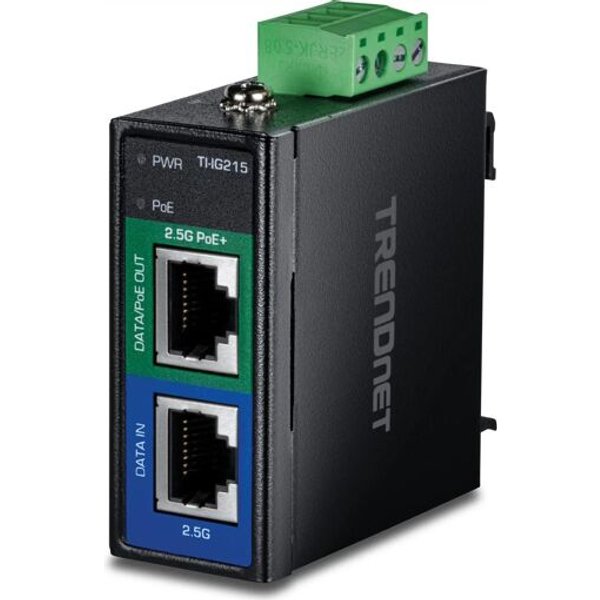 TRENDnet TI-IG215 Injecteur PoE+ Industriel 2,5G - 1 Gbps - Ethernet (TI-IG215)
