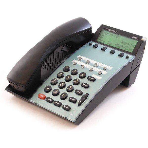 NEC Dterm Series E DTP-8D-1 8-Button Black Display Speakerphone (590021)
