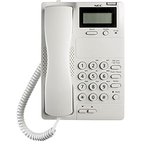 NEC AT-50 Single Line Analog Display Phone - White