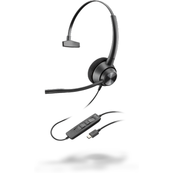 Poly EncorePro 310 USB-C Monaural Headset - New