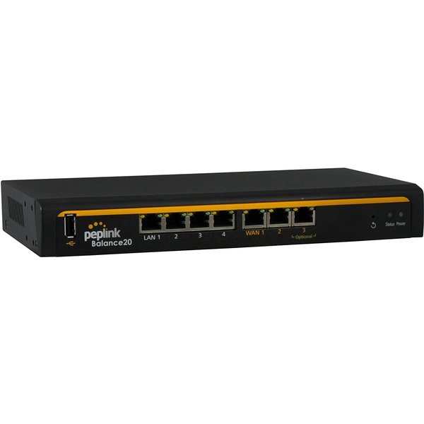 Peplink Balance 20 BPL-021 10/100/1000 Wireless Dual-WAN Router