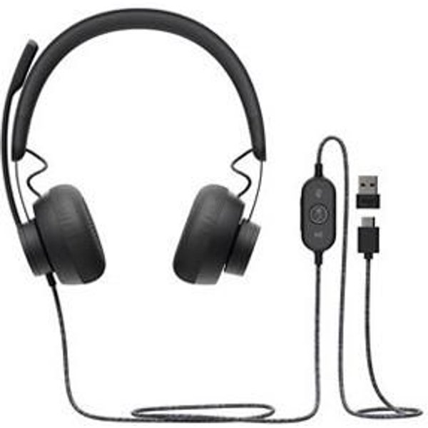 Logitech Zone USB-A/USB-C Wired Stereo Headset - UC