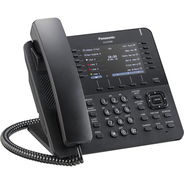 Panasonic KX-DT680-B Digital Color Display Speakerphone (Black)