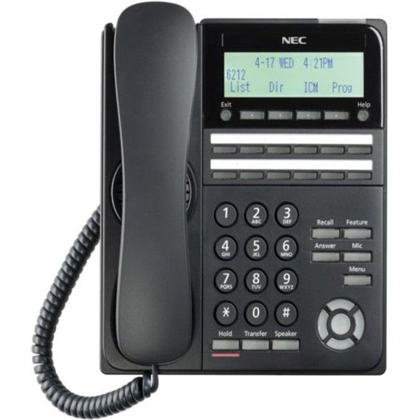 NEC DT920 ITK-12D-1 12-Button IP Phone - Black
