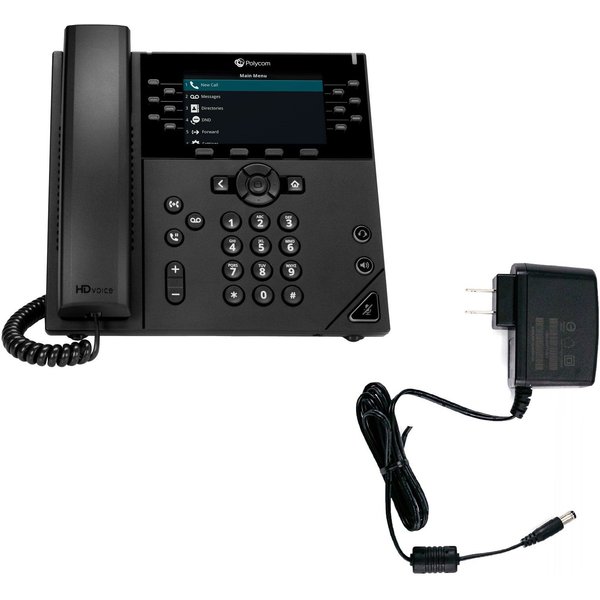Poly VVX 450 Display IP Speakerphone w/Power Adapter