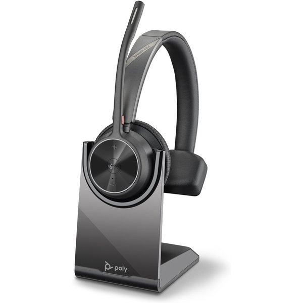 Poly Voyager 4310-M Wireless Bluetooth UC Mono Teams Headset w/ Stand - USB-C