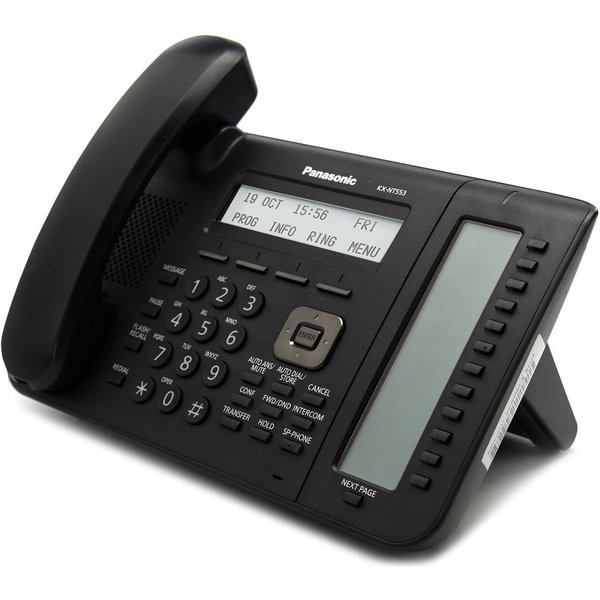 Panasonic KX-NT553-B 12-Button Black IP Display Speakerphone