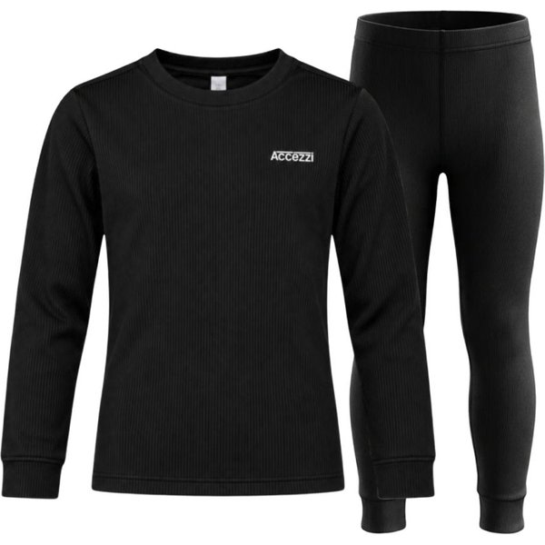 Accezzi Baselayer, thermokleding, junior, zwart