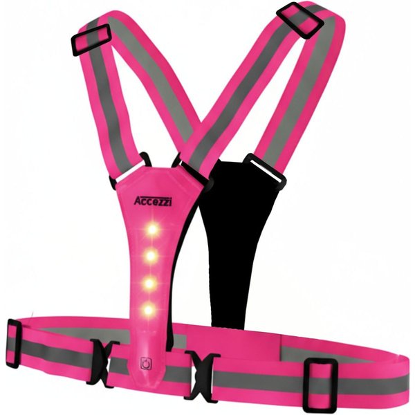 Accezzi LED reflectievest, pink