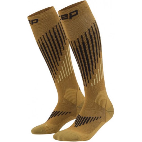 CEP Ski Touring Merino Socks Tall 3.0, skisokken, dames, bruin
