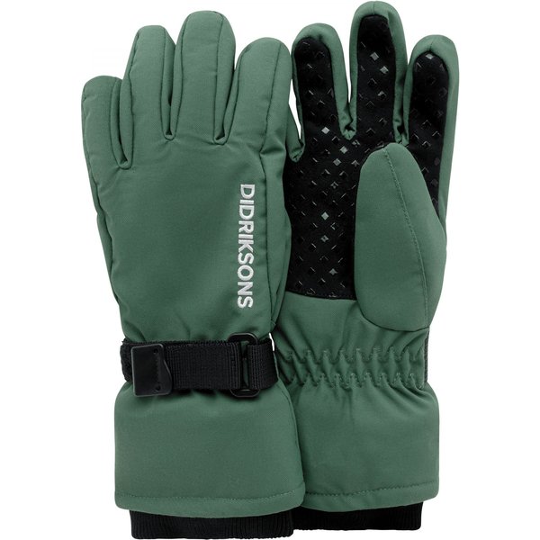 Didriksons Biggles 4, skihandschoenen, kinderen, donkergroen