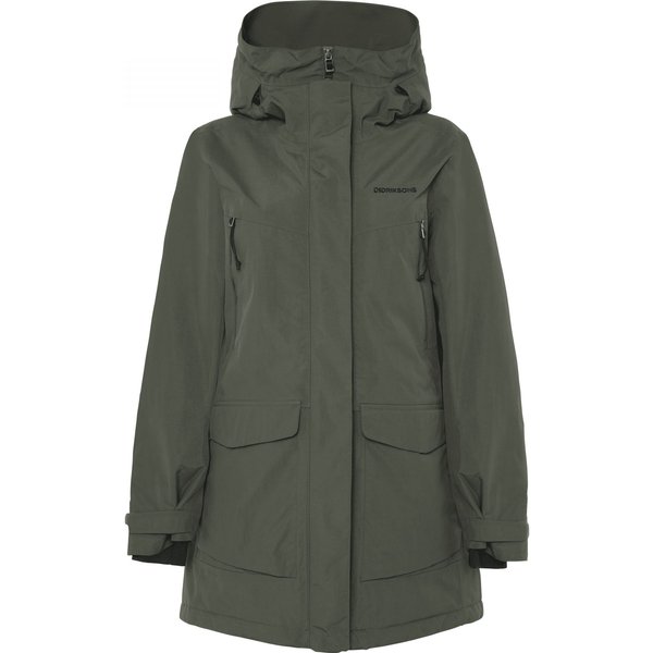 Didriksons Felia, parka, dames, donkergroen