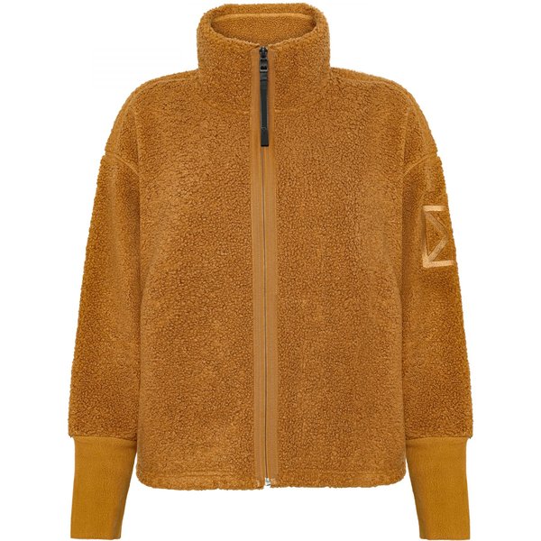 Didriksons Mella FZ 3, fleecevest, dames, spice brown