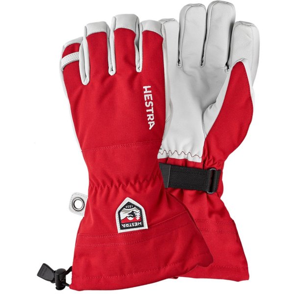 Hestra Army Leather Heli skihandschoenen rood