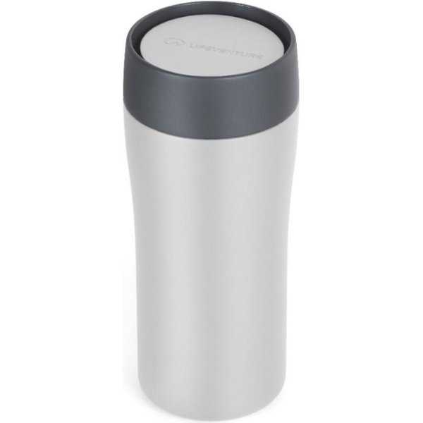 Lifeventure One Touch Thermal Mug, thermosbeker, 350 ml, lichtgrijs