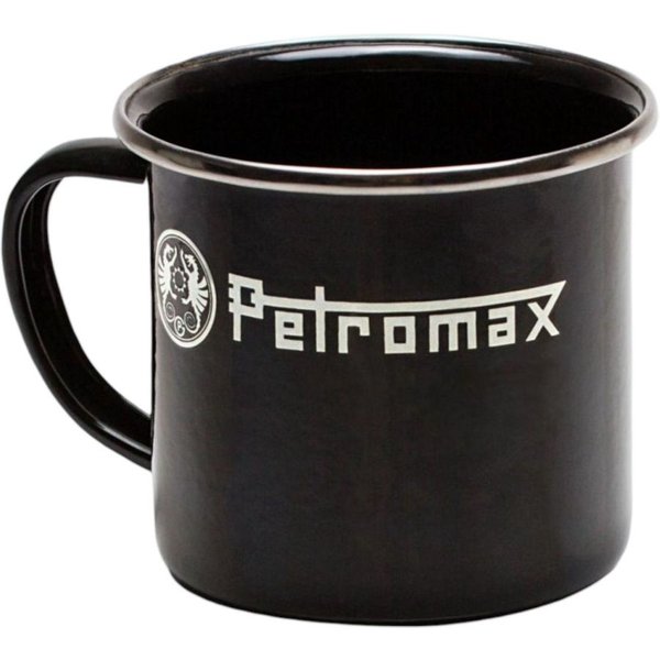 Petromax Enamel Mug, Beker, Zwart