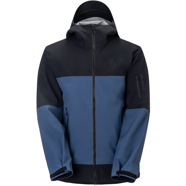 Scott Explorair 3L, shelljassen, heren, blauw/zwart