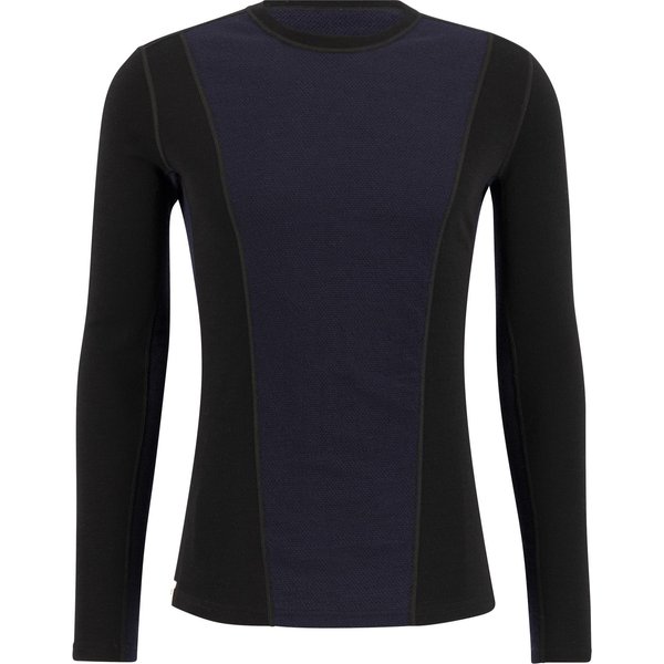 Ulvang Peak Map Crew, thermoshirt, meneer, zwart/donkerblauw