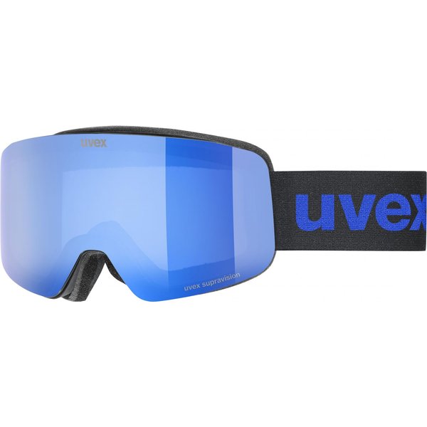 Uvex pwdr FM, ski bril, junior, zwart/blauw