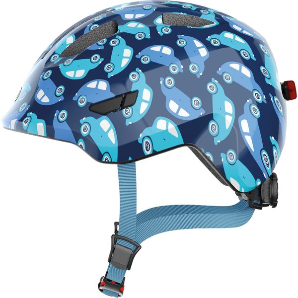 Abus Smiley 3.0 LED, bike helmet, junior, blue car