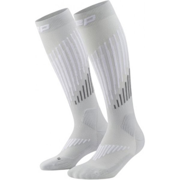 CEP Ski Touring Merino Socks Tall 3.0, ski socks, men, grey/white