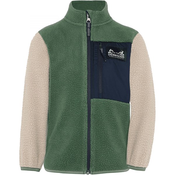Didriksons Anten 2, fleece jacket, kids, green