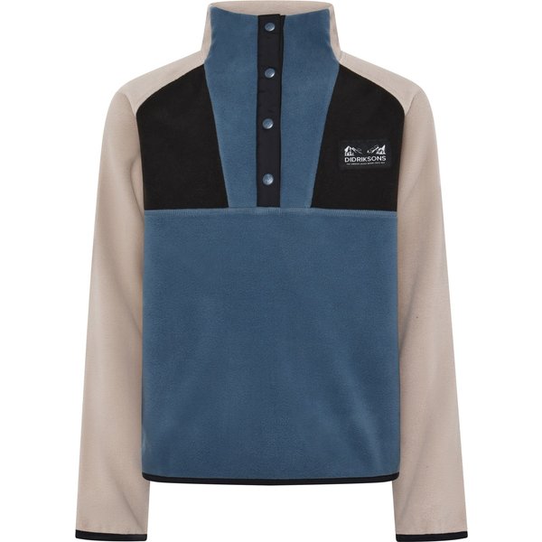 Didriksons Yokto, fleece pullover, junior, blue fog