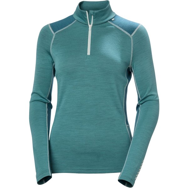 Helly Hansen Lifa Merino Midweight 1/2 Zip, women, green