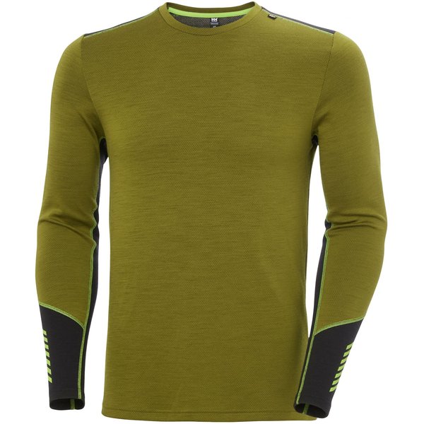Helly Hansen Lifa Merino Midweight Crew, men, green