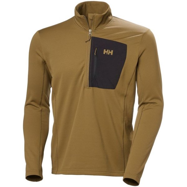 Helly Hansen Versalite 1/2 Zip, fleece sweater, men, sepia