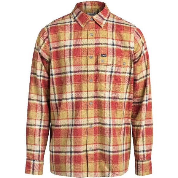 Lundhags Plaid Jarpen Flannel Shirt, shirt, rosewood