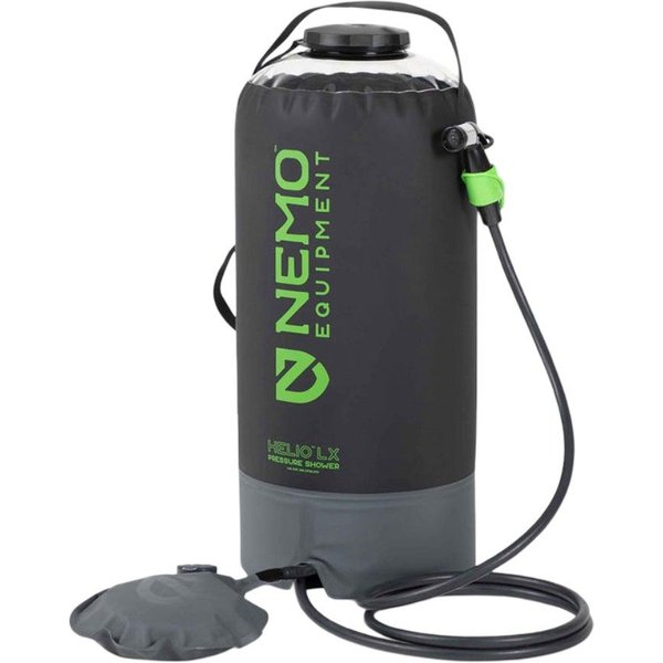 Nemo Helio LX Pressure Shower, black/green