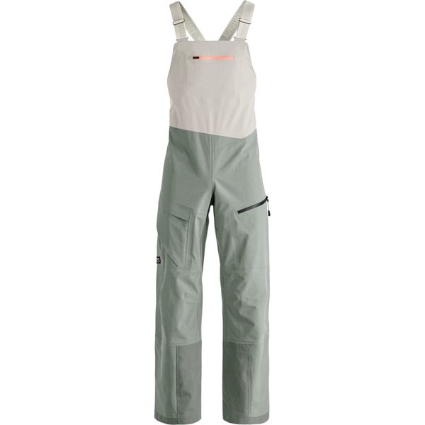 Ortovox Ravine Plus 3L Bib, shell pants, women, green sage