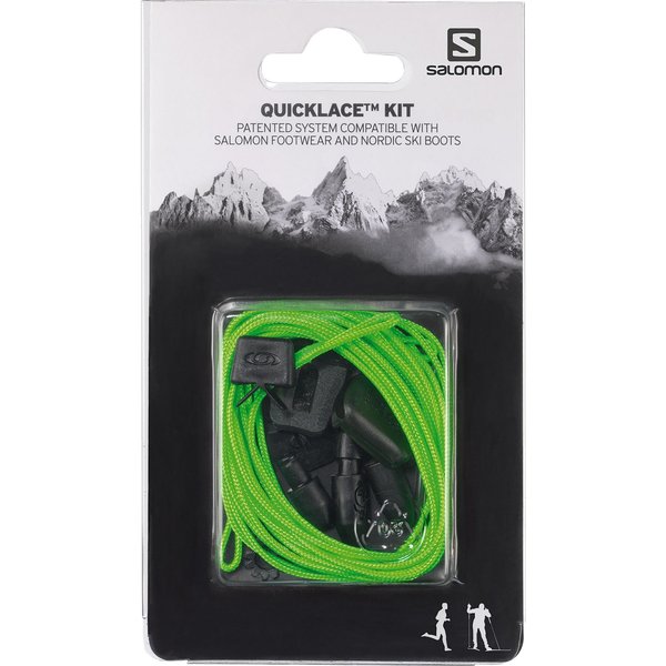 Salomon Quicklace Kit, shoelaces, green