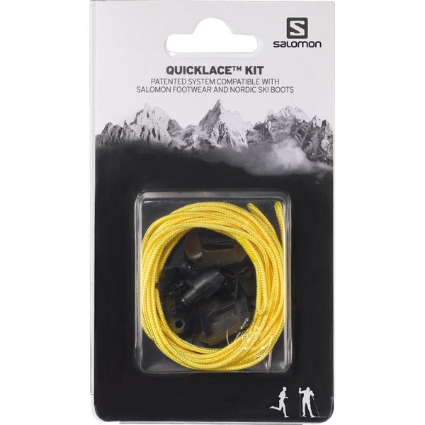 Salomon Quicklace Kit, shoelaces, yellow