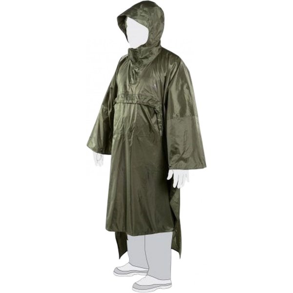 Tasmanian Tiger Tac Poncho, Rain Cape, Olive
